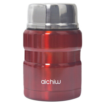 爱奇屋（aichiw）多宝焖烧罐男女不锈钢焖烧神器长效保温便携饭盒500ml红色AI-M006