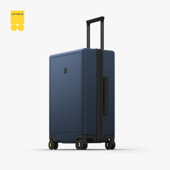 地平线8号（LEVEL8）行李箱男拉杆箱女托运箱24英寸PC箱大容量万向轮旅行箱 蓝色