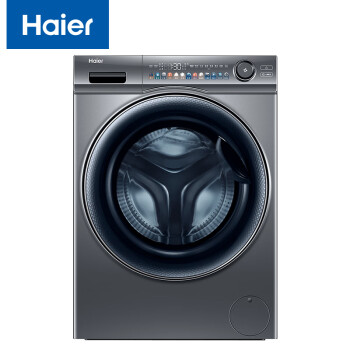 海尔（Haier）全自动滚筒洗衣机 精华洗 10公斤大容量 智能投放 超薄家用洗衣机 EG100MATESL6