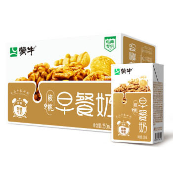 蒙牛 早餐奶核桃味利乐包250ml×16盒 礼盒装