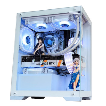玩嘉 棱镜MINI白机箱 游戏电脑台式主机箱 支持240水冷/M-ATX主板/270度无A柱