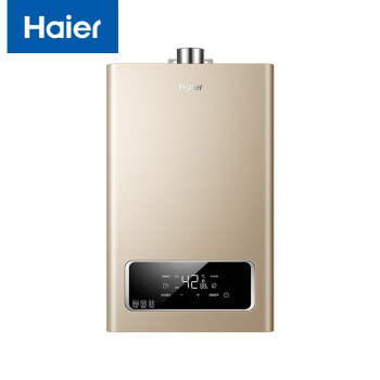 海尔（Haier）13升燃气热水器 水气双调智能变升多重过滤省电防冻纯铜热交换器 天然气专用 JSQ25-13E3BD 金色