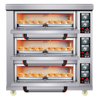 世麦大型烤箱商用烘焙电烤箱披萨烤鸡烤肉烤箱大容量电烤炉 三层九盘仪表款（380V）SM-KDY39001