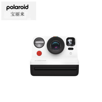 Polaroid/宝丽来 Now Generation 2一次即时成像拍立得 复古相机 黑白色（含i-Type白框彩色相纸*2）