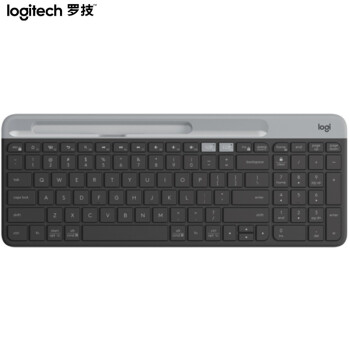 罗技（Logitech）无线键盘 便携超薄键盘 蓝牙键盘 办公键盘 笔记本键盘 平板键盘 星空灰 K580 