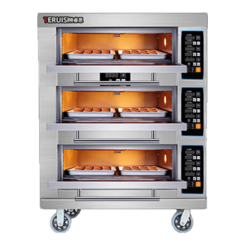 特睿思（TERUISI）电烤箱商用大型燃气面包烤炉三层六盘大容量蛋糕披萨烘焙烤箱一层二盘二层多层 DL-306