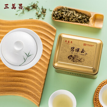 现货2022新茶三万昌正宗碧螺春明前绿茶苏州洞庭山原产茶叶特一级50g