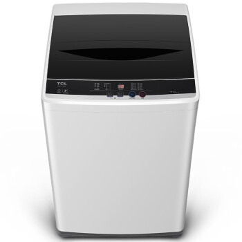 TCL 全自动波轮小型洗衣机 一键脱水 24小时预约 洗衣机小型便捷 7公斤 TB-V70A 亮灰色