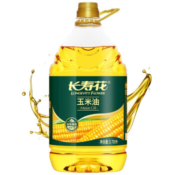 长寿花 玉米油3.78L 食用油 非转基因压榨一级 