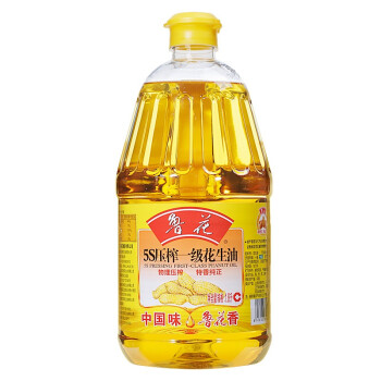 鲁花 食用油 5S 物理压榨 压榨一级 花生油1.8L