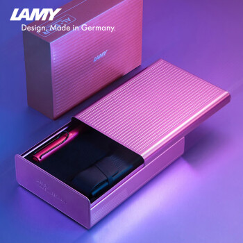 凌美（LAMY）宝珠笔 恒星系列限定墨水笔金属礼盒套装 节日小众礼物正姿签字笔 迷离紫0.7mm