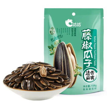 洽洽藤椒瓜子108g*1袋 坚果炒货葵瓜子 休闲零食 包装随机