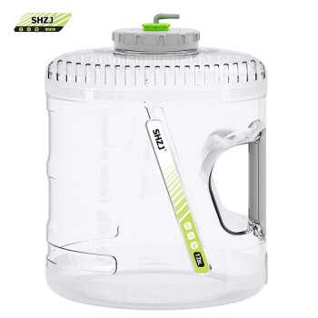 SHZJ 家用泡茶茶具桶17.8升圆实心手柄可拆洗茶具桶【透明】