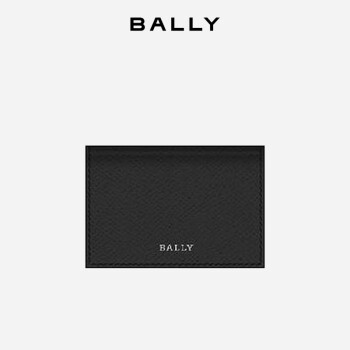 巴利（BALLY）男士短款黑色蓝色小牛皮钱包 6303079均码
