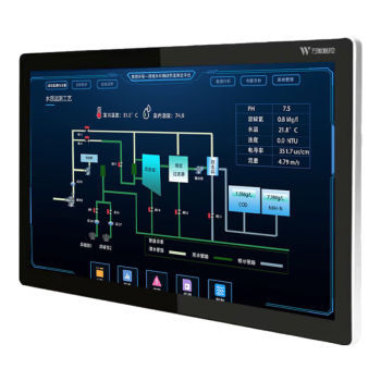 万傲触控 工控一体机触摸屏工控机工业平板电脑壁挂嵌入式工业一体机电容电阻触控工业显示器 23.6英寸双核