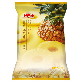 上好佳水果硬糖凤梨味500g