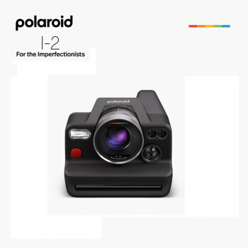 Polaroid 宝丽来 I-2拍立得 一次成像复古相机 方形胶卷即时成像相机 生日礼物 黑色 官方标配（不含相纸）