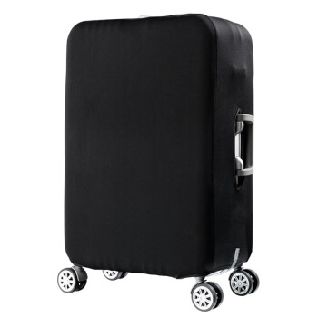 欣沁行李箱套加厚耐磨皮箱套旅行箱外套防尘罩黑色L码（25-28英寸）