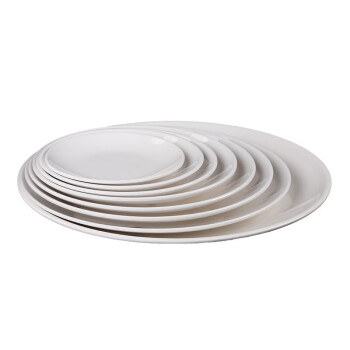 温朵娜（VIENDONA） 盘子 25cm 圆盘菜盘饭盘塑料碟子商用餐具盘碟10英寸平盘 