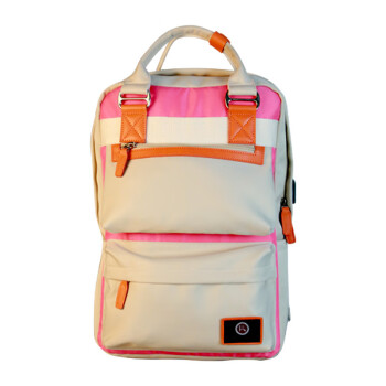 KANDEXS双肩包时尚女笔记本背包日系背包(D-粉红色)