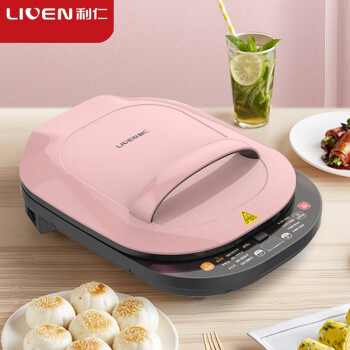 利仁（Liven）电饼铛家用双面加热智能可拆洗煎烤机煎饼铛LR-D3400电煎锅的