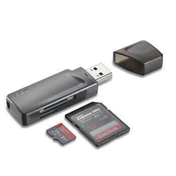 飚王（SSK） SCRM400高速USB3.0多合一读卡器 多功能读卡器3.1口支持SD/TF卡 2个装