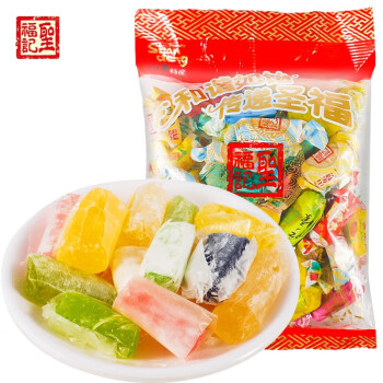 圣福记 高粱饴 拉丝软糖老式水果糖网红糖年货糖果 混合口味500g*5袋