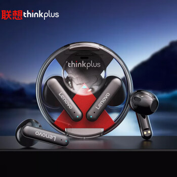 联想（Lenovo）lp-10黑 真无线蓝牙耳机 半入耳式运动音乐游戏低延迟通话降噪耳机 通用华为苹果小米手机
