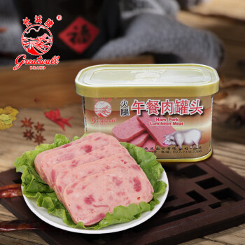 长城牌（Greatwall BRAND）小白猪火腿午餐肉罐头198g即食儿童火锅烧烤食材方便面下饭菜