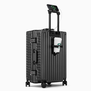 漫游5512行李箱拉杆箱大容量男女旅行箱包密码箱皮箱子28英寸黑色