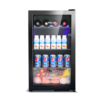 美菱（MELING）冰吧展示柜 全冷藏保鲜迷你立式展示柜 办公室茶叶水果护肤品小型商用冰柜SC-102