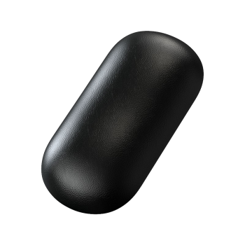 毕亚兹 人体工学果冻硅胶手腕垫 鼠标垫护腕托鼠标手托垫硅胶键盘拖游戏电脑办公小号 手托黑色