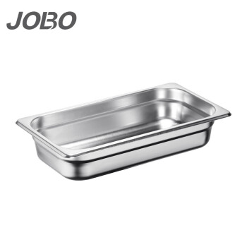 巨博（JOBO）美式防挤份数盆1/3不锈钢盆份数盒打菜盆65mm自助餐盆不含盖子