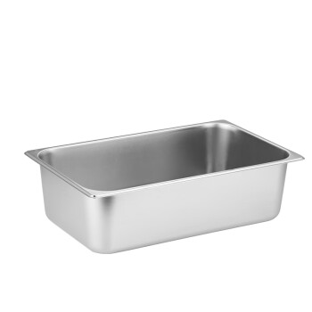 莱维亚 不锈钢份数盒 餐盆餐盒长方形带盖子1/1盆53宽32.5高10超厚款