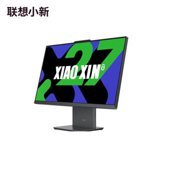 联想（Lenovo）小新 办公一体机台式电脑27英寸 酷睿13代i5-13420H 16G 1T 摄像头 win11 深空/云影