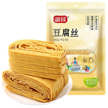 富昌 千张素食豆制品凉拌火锅食材 豆腐丝300g/袋 3袋起售 BS04