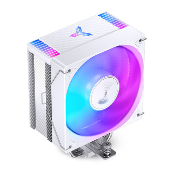 乔思伯（JONSBO）CR-1000EVO彩色版白色款 CPU风冷散热器(镀镍4热管/七彩光效/PWM风扇/多平台/附硅脂)