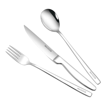 美厨（maxcook）316L不锈钢刀叉勺 餐叉餐勺餐刀西餐餐具套装 3件套MCGC9465