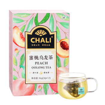 CHALI茶里公司花草茶蜜桃乌龙茶15包水果茶包可冷泡乌龙茶叶