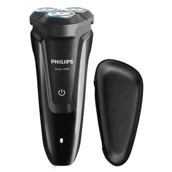 飞利浦（PHILIPS）剃须刀 电动刮胡刀 充电三刀头 全身水洗干湿两用 男士胡须刀 S1010 生日礼物 送男友送爸爸送长辈