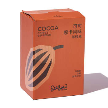 Seesaw 可可摩卡风味咖啡液33ml*6条 冷萃速溶 深度烘焙 丝滑醇厚