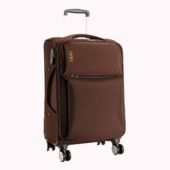 立都（LIDU）皮箱万向轮牛津布行李箱旅行箱褐色22英寸