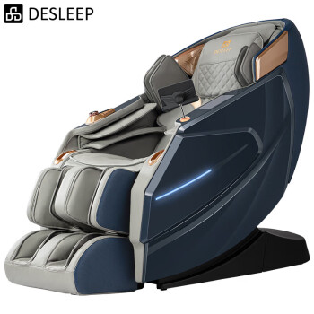 迪斯（Desleep）智能语音操控3D按摩椅A17L家用头等舱全身零重力全自动多功能按摩仪 雾灰蓝 送礼佳品送长辈