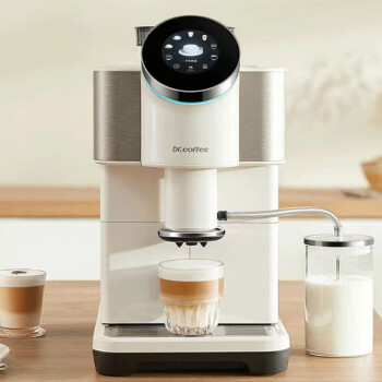 咖博士（Dr.coffee）咖啡机全自动家用意式美式拿铁一键萃取奶咖智能APP互联触控操作玛斯特H2 白色