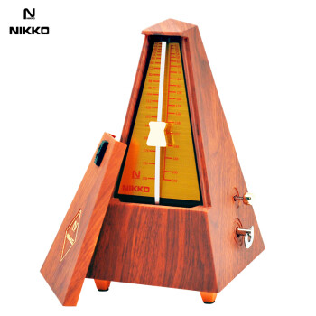  NIKKO日本尼康节拍器进口机芯钢琴考级专用吉他古筝架子鼓乐器通用 塔式-木纹色