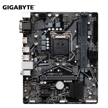技嘉（GIGABYTE） H410M主板 台式机电脑主板 H410/LGA 1200 H410M-H V2主板