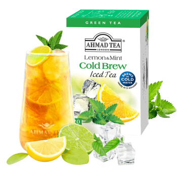 AHMAD 亚曼 英国亚曼茶AHMAD TEA 柠檬薄荷绿茶包 2g*20袋