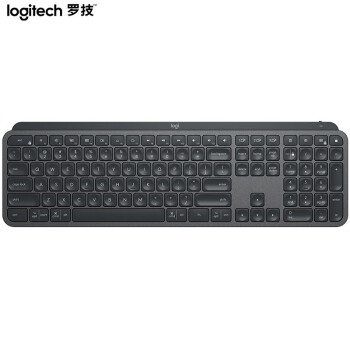 罗技（Logitech）大师系列 MX Keys 键盘 无线蓝牙键盘 高端办公键盘 超薄 全尺寸 智能背光 深灰色