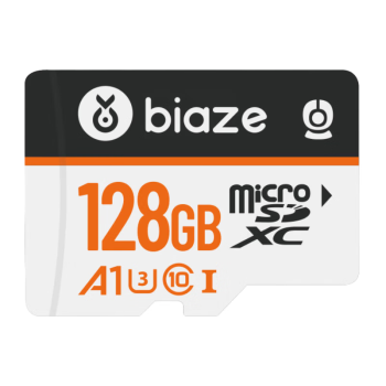 毕亚兹（BIAZE）128GB TF（Micro SD）存储卡 小米家庭监控专用内存卡 高度耐用 稳定读写