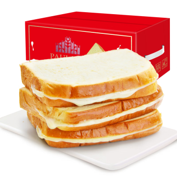 葡记软吐司切片面包1000g礼盒装 奶酪夹心面包点心早餐代餐休闲零食